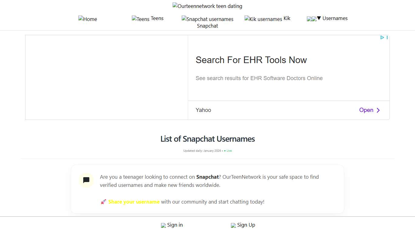 36377 Active Snapchat Usernames (2026 List)